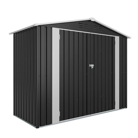 8ft x 4ft Outdoor Metal Storage Shed with Lockable Latch HouseOfZazla