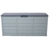 All Weather UV Pool Deck Box Storage Shed Bin with Wheels