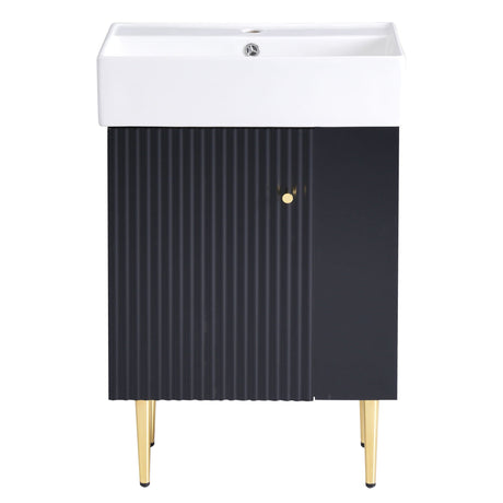 Bathroom Vanity, Combo Cabinet, Bathroom Storage Cabinet, Single Ceramic Sink HouseOfZazla