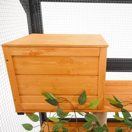 Outdoor Cat House, Diy Cat Enclosure Catio With Double Enter Doors HouseOfZazla
