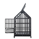 Heavy Duty Dog Crate Lockable Wheels