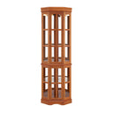 Corner Curio Cabinet With 5 Shelves And Lighting System HouseOfZazla
