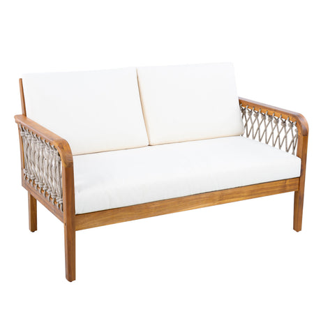4-Piece Acacia Wood Outdoor Patio Furniture Set HouseOfZazla