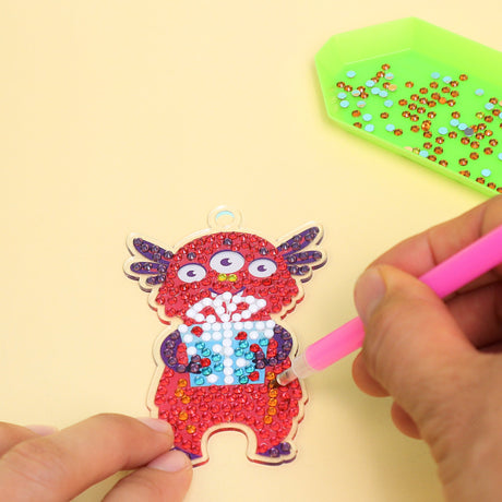 Adorable Keychains Diamond Art Kit – Monsters (Set of 15) Kitsville