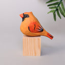 Hand Carved Cardinal Bird, Unique Gift for Loved Ones Kitsville