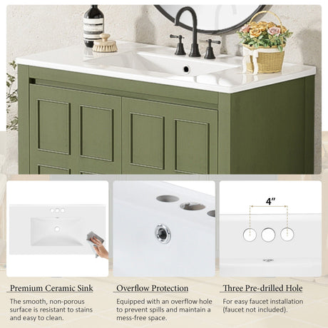 Bathroom Vanity Organizer With Sink, Combo Cabinet Set, Bathroom Storage Cabinet HouseOfZazla