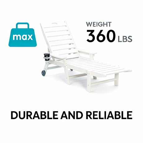 HDPE Chaise Lounge Chair Outdoor HouseOfZazla