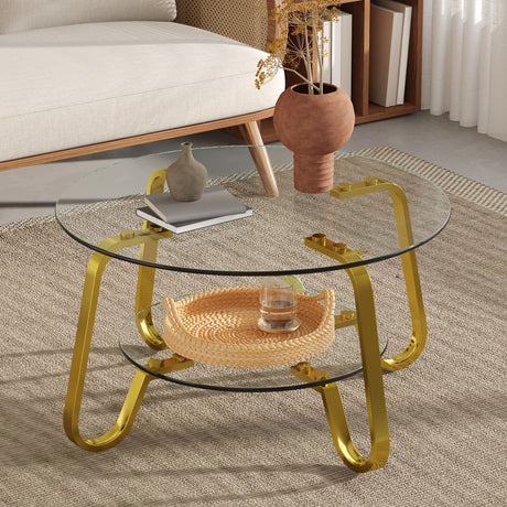 Double Layer Coffee Table HouseOfZazla