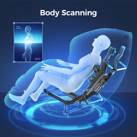 Bosscare - 3D Zero Gravity Massage Chair, Full Body Shiatsu Recliner With App HouseOfZazla