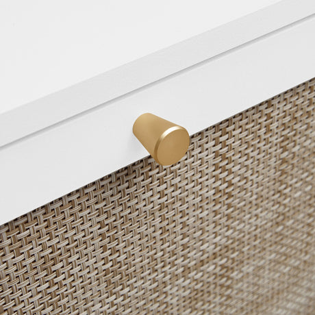 Modern Rattan 3 Door Shoe Rack Cabinet for Entryway HouseOfZazla