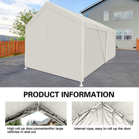 Carport, 12×20 Heavy Duty Portable Carport Garage Tent for Outdoor Storage Shelter HouseOfZazla