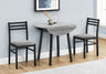 3 Pieces Dining Table Set, Small, Drop Leaf, Contemporary & Modern HouseOfZazla