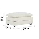 Modular Sectional Sofa for Living Room, U Shaped Couch 5 Seater Convertible with Ottoman