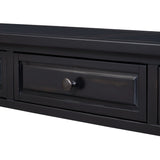 TREXM 63" Long Console Table with Drawers and Shelf