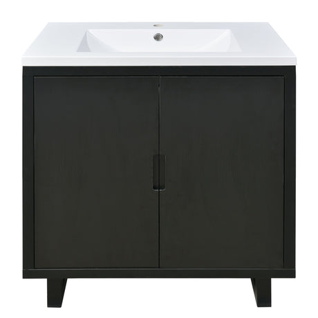 Bathroom Vanity Set With Sink, Combo Cabinet, Bathroom Storage Cabinet, Solid Wood Frame HouseOfZazla