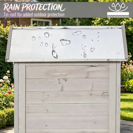 Outdoor Storage Shed with Tilted Tin Roof HouseOfZazla