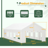 16x32 Ft Party Tent with Removable Sidewalls and Storage Bags