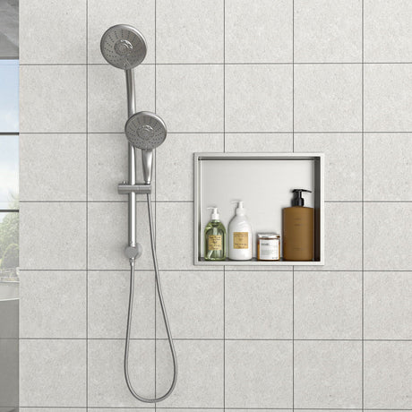 Stainless Steel Shower Niche With Seamless Design For Bathroom Storage HouseOfZazla