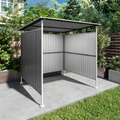 Outdoor Pergola, Bike Storage Shed, Grill Gazebo For Patio - Gray HouseOfZazla
