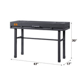 Cargo Vanity Desk With Functional Storage