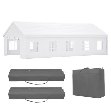 16x32 Ft Party Tent with Removable Sidewalls and Storage Bags HouseOfZazla