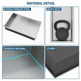 Stainless Steel Shower Niche With Seamless Design For Bathroom Storage