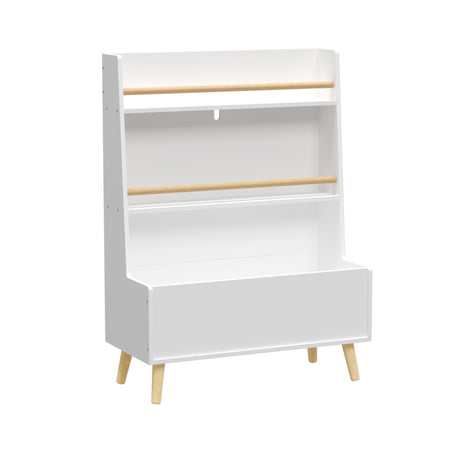 Bookshelf, Book Organizer With Toy Storage - White HouseOfZazla