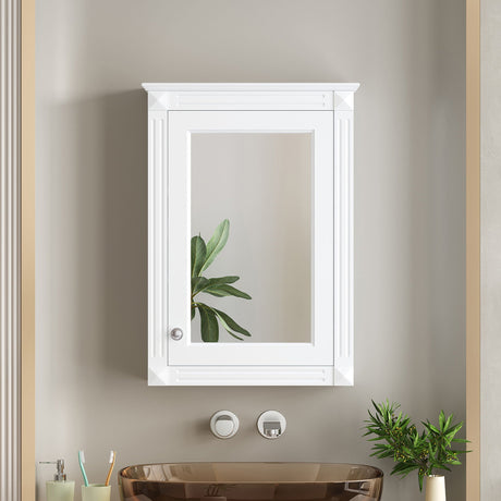 Wall Mounted Bathroom Storage Medicine Cabinet For Over Toilet With Mirror HouseOfZazla
