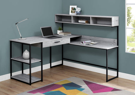 L-Shaped Corner Computer Desk with Storage Drawers HouseOfZazla