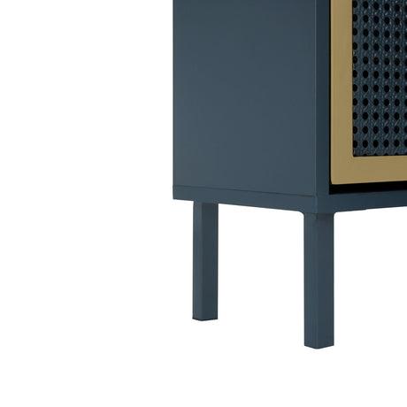 Modern Rattan 3 Door Shoe Rack Cabinet for Entryway HouseOfZazla