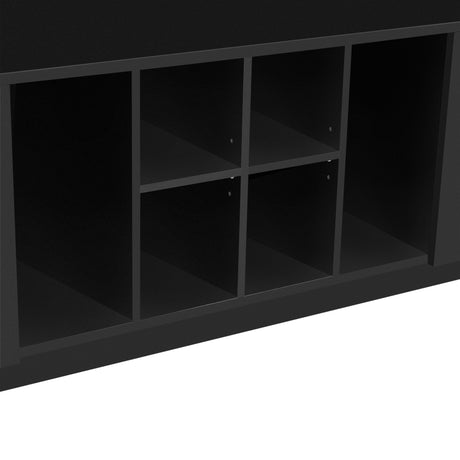 5 In 1 Entryway Bench With Coat Rack, 7 Sturdy Hooks, 2 Spacious Drawers And Adjustable Shelves HouseOfZazla