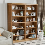 Casaphoria 72" H Wooden Bookcase, Heavy Duty Bookshelves, 6-Tier Wide Bookshelf with Large Storage Space for Home Office, 72" H x 31" W x 16" D, 126Lb, Oak Casaphoria