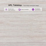 PURPLE LEAF 9 Pieces Outdoor Dining Set Patio Table and Chairs Set Aluminum Rattan Wicker Patio Dining Set for Lawn Backyard Deck Champagne PURPLE LEAF