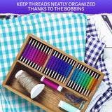 360 Pcs Embroidery Floss Bobbins - Lightweight, Durable Plastic Embroidery Floss Organizer with Hanging Holes, Thread Slits - Optimal Size, Reusable Design for Neat and Easy Storage and Organization The Little Green Change