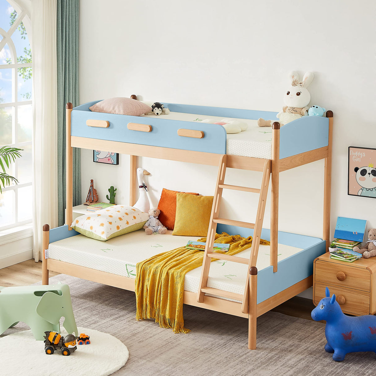 OUUI Twin Mattress, 6 Inch Memory Foam Mattress in a Box for Kids with Breathable Bamboo Cover, Medium Firm Gel Mattress for Bunk Bed, Trundle Bed, CertiPUR-US Certified OUUI