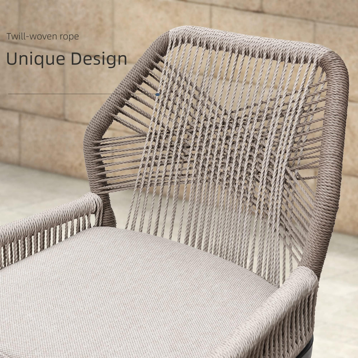 PURPLE LEAF Counter Height Bar Stools Set of 4 Rattan Wicker Outdoor Metal Boho Barstools with Back and Footrest Patio Garden Balcony Pool Bar Chairs PURPLE LEAF