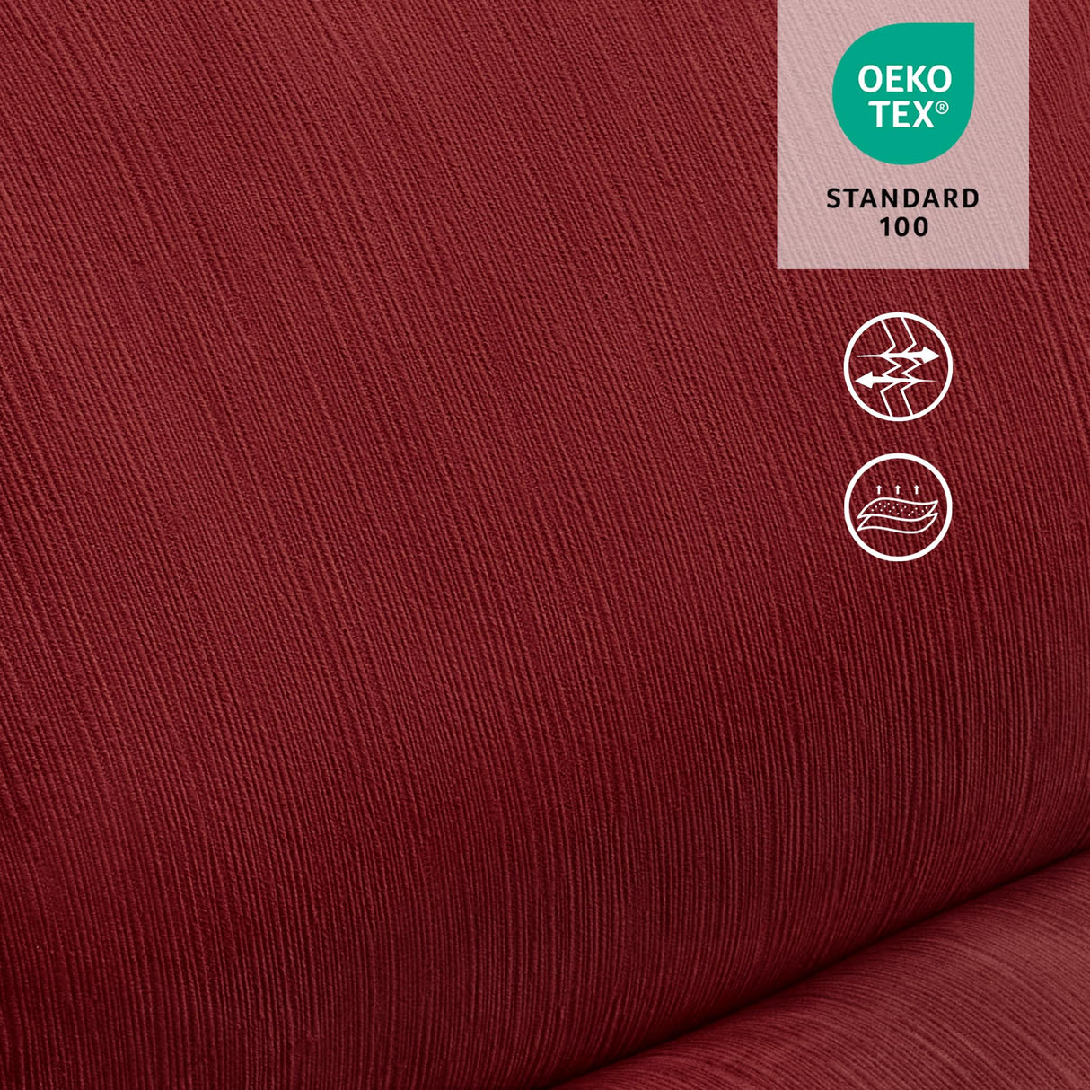 MCombo Dual Motor Oversized Power Recliner Chair, 38.2'' Large Wide Seat, Rocker Recliner with LED Lighting, USB Ports, Perfect for Living Room, Office and Home Theater, Fabric PR607 (Burgundy) MCombo