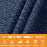 Lazy Daze Hammocks 11 FT Double Outside Hammock Quick Dry Olefin Fabric Hammock with Spreader Bar & Side Pocket for Outdoor Poolside Backyard 450 lbs Capacity, Navy Blue Lazy Daze Hammocks