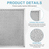2 Pack Aluminum Range Hood filter 97006931 Replacement for Bro-an Nu-tone Range Hood Grease Filter PART#S97006931 (10-1/2 x 8-3/4 in) BP29, 88150, 99010121 by AMI PARTS AMI PARTS