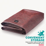 Shieldo Heavy Duty Leatherette Billiard Pool Table Cover,Waterproof&Tearproof Cover for Pool Table,7/8/9 Foot Fitted(8FT/Brown) Shieldo