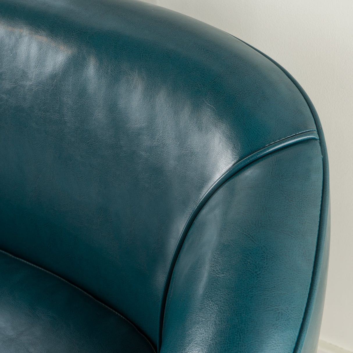 Christopher Knight Home Justine Leather Loveseat, Teal Christopher Knight Home