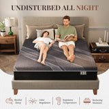 CH CHARME HOUSE 12 Inch Queen Mattress, Bamboo-Charcoal Memory Foam Mattress, Cooling & Pressure Relief, Bed in a Box, Foam Made in USA & CertiPUR-US Certified, 60'x80'x12', Black CH CHARME HOUSE