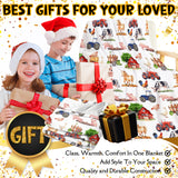 Buyyet Farm Animal Baby Blanket,Farmhouse Barn Neutral Baby Blanket for Boy Girl,Nursery Cow Chicken Pig Sheep Fleece Swaddle Receiving Blanket, Soft Newborn Toddler Kid Crib Bedding 40''x50'' for Kid Buyyet