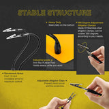 KOTTO Helping Hands Soldering, Third Hand Soldering Tool PCB Holder Four Arms Helping Hands Crafts Jewelry Hobby Workshop Helping Station Non-Slip Steel Weighted Base KOTTO