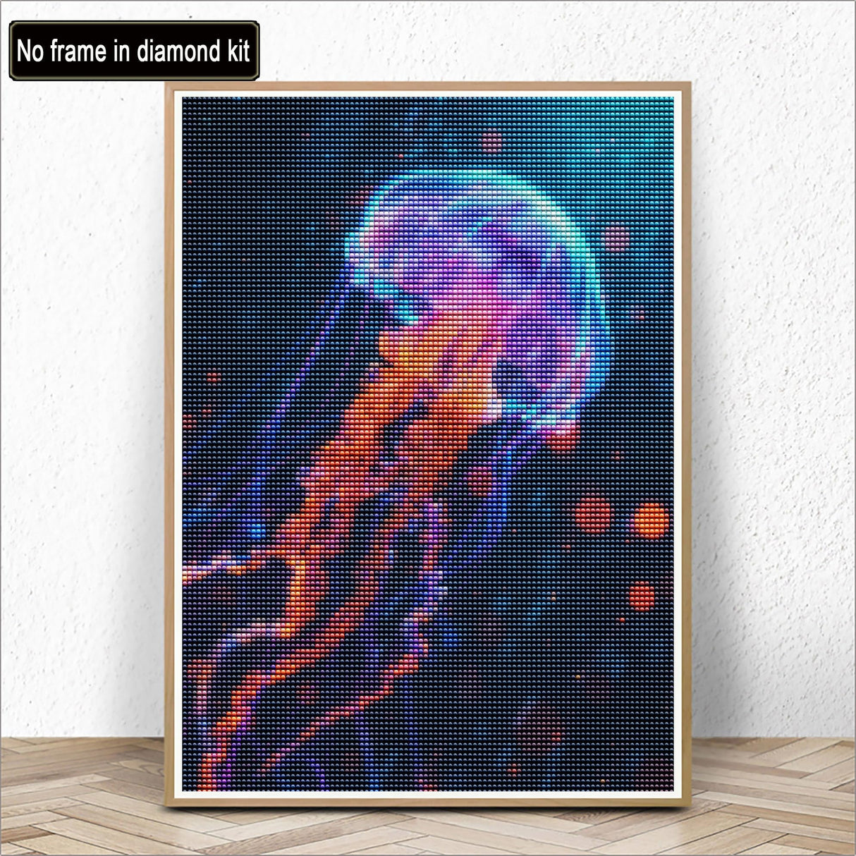 Kaliosy 5D Diamond Art Kits for Adults Jellyfish by Number Kits, Diamond Painting Art Ocean DIY Full Drill Crystal Craft Cross Stitch Embroidery Decoration (12x16 inch) 30x40 cm Kaliosy