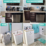 Northwood Calliger Tilt Out Trash Bin Cabinet or Tilt Out Laundry Hamper - Wooden Cabinet Trash Can to Hide Trash, add Countertop Space, Keep Pets Out! Now Easier Assembly! Northwood Calliger