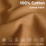Simple&Opulence 100% Cotton Canvas Fabric 10oz. 59 Inch by The Yard, Nature Duck Fabric Textile Medium Weight for Painting, Sewing, Crafts, Embroidery, Bag, Handmade Home Decor(1 Yard, Khaki) Simple&Opulence