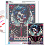 Axquilon Tarot Diamond Art Kits for Adults - The Reader Diamond Painting Kits for Adults Beginner, DIY 5D Full Drill Gem Art for Home Wall Decor 12x16 inch Axquilon