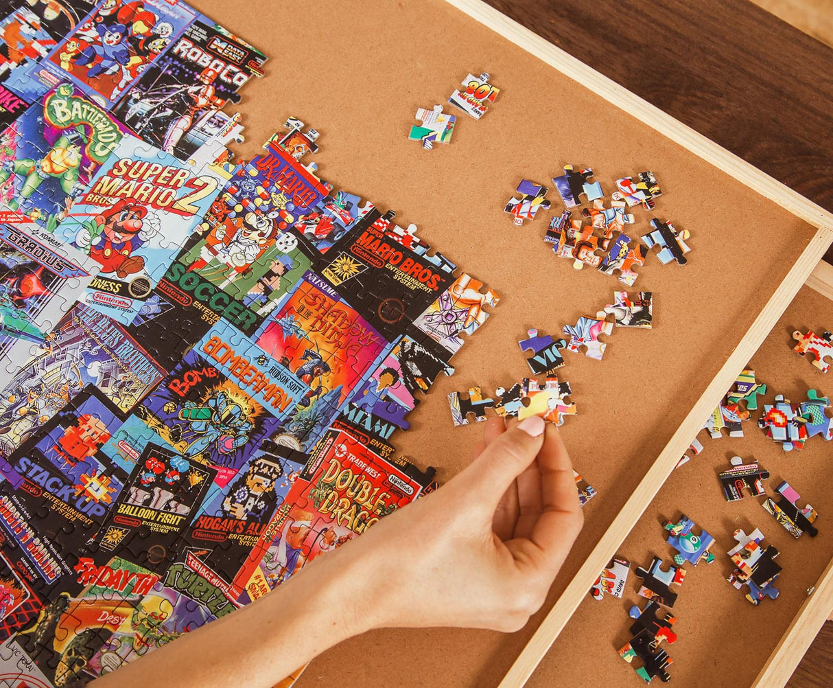 8-Bit Armageddon Retro Video Game Puzzle for Adults and Kids | 1000 Piece Jigsaw Puzzle Toy | Interactive Brain Teaser for Family Game Night | 28 x 20 Inches Toynk