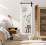 Kate and Laurel Cates Farmhouse Wood Framed Full Length Panel Mirror, 18 x 50, White, Barn Door-Inspired Rustic Mirrors for Wall Kate and Laurel